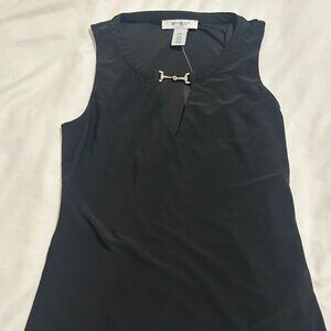 White House Black Market Tank Top with Brass Detail